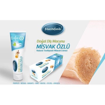 Diş Macunu Misvak özlü Doğal Mecitefendi