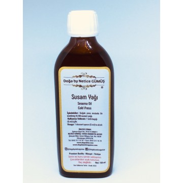 Susam yağı 150 ml. Doğa by Netice Gümüş