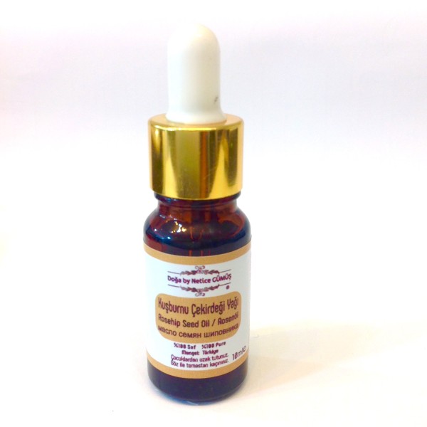 Kuşburnu Yağı Özel Üretim 10 Ml. Cam Damlalıklı