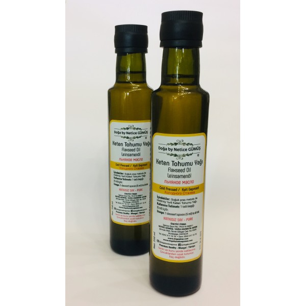 Keten Tohumu Yağı 250 ml. Doğa by Netice Gümüş