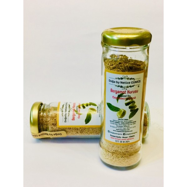 Bergamut Kurusu Kabuğu Saf Tozu Cam Şişede (Bergamot) 35 Gram