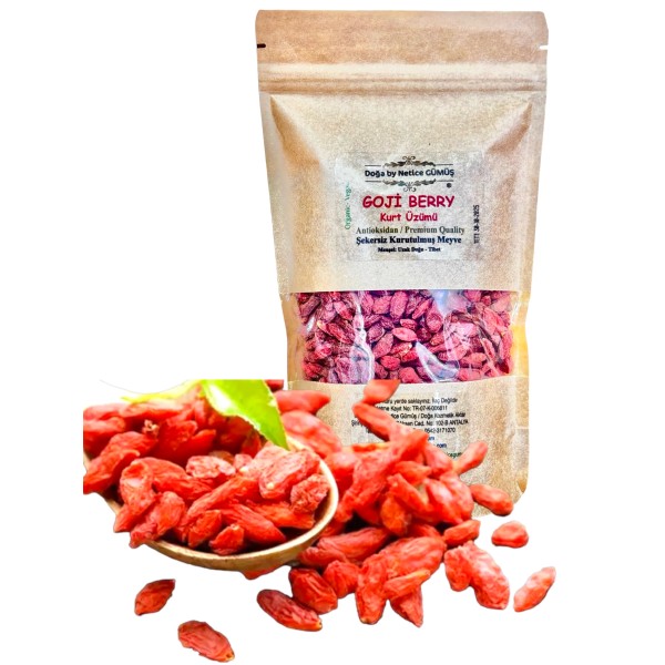 Goji Berry Kurt Üzümü İthal Organik Bitkisel 500 Gram Pakette