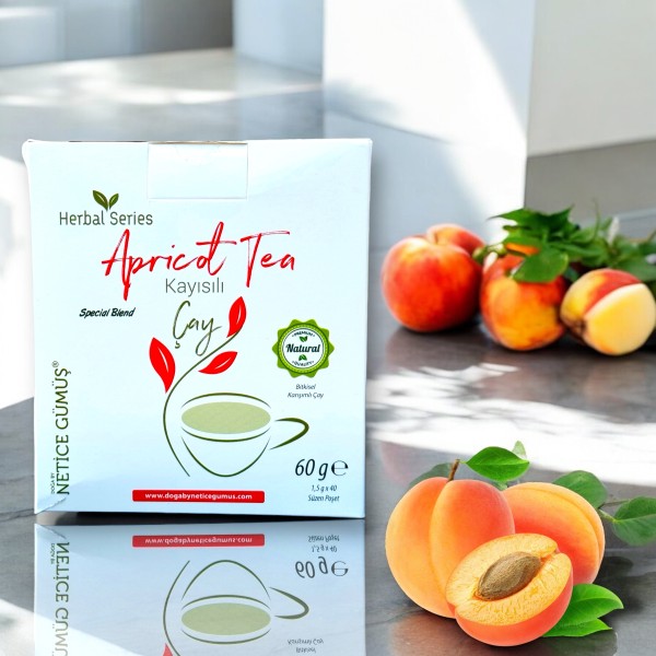 Kayısılı Çay - Apricot Tea, Doğa By Netice Gümüş
