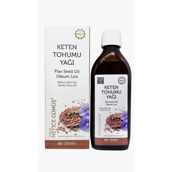 Keten Tohumu Yağı 150 ml. Doğa by Netice Gümüş