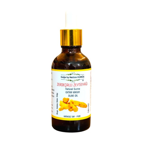 Zerdeçal Yağı 50 ml. Cam Damlalıklı Curcumin Oil