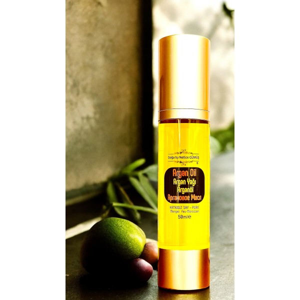 Argan Yağı 50 ml.e Cam Asansör Kapaklı  Organic