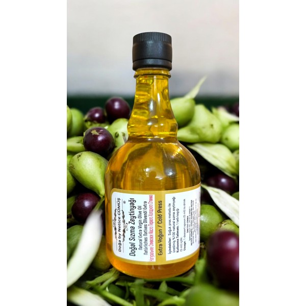 Zeytinyağı 500 ml. Saf Katkısız Organik Sızma Zeytinyağı
