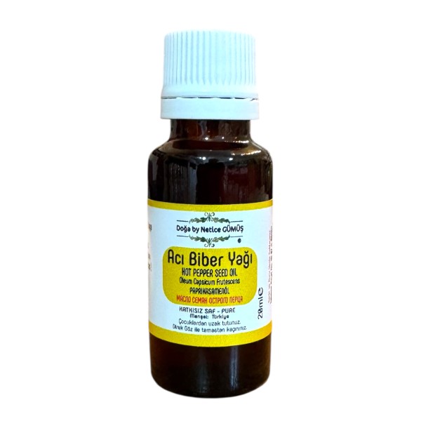 Acı Biber Yağı (Soğuk Pres) 20 ml.
